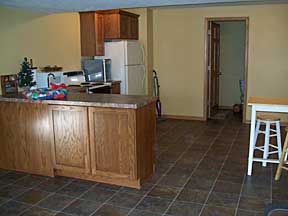 Clatonia basement kitchen