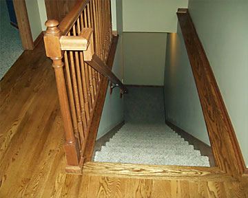 Friend custom home stairs