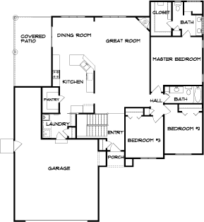 Lincoln Custom Home floor plan