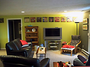 Lincoln Custom Home basement