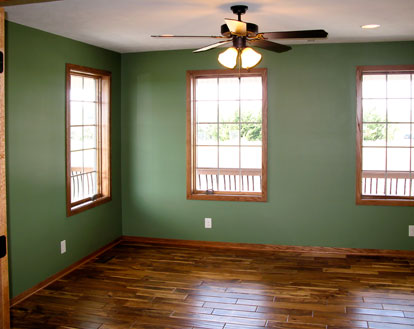 Dining Room with Custom Wood Floors
